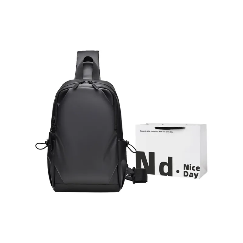SWIMADE PU Shoulder Bag, Crossbody Bag, Sling Bag Regular Men's Black/Gray-0
