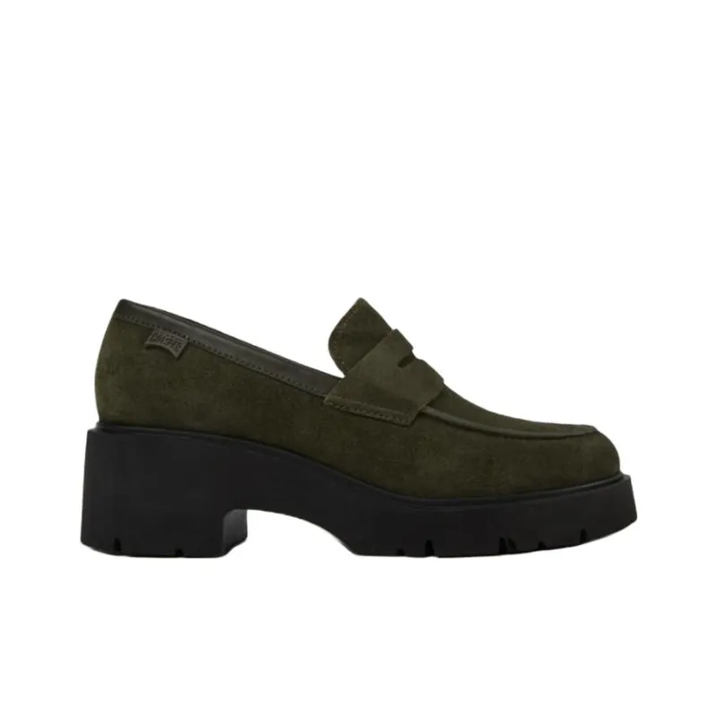 CAMPER Milah Loafers 5.4cm Women's Olive Green-1