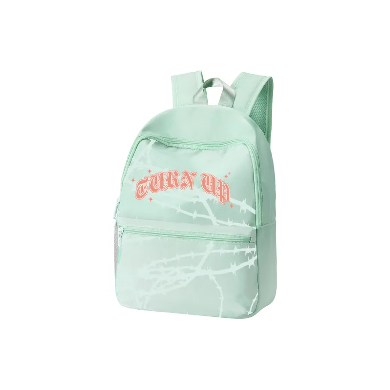 TURN UP Polyester Backpack Regular Unisex Mint Mambo Color-1