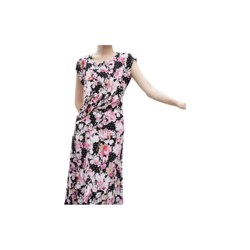 BESIONIA SS24 Casual Long Skirt Women's Pink Floral-2