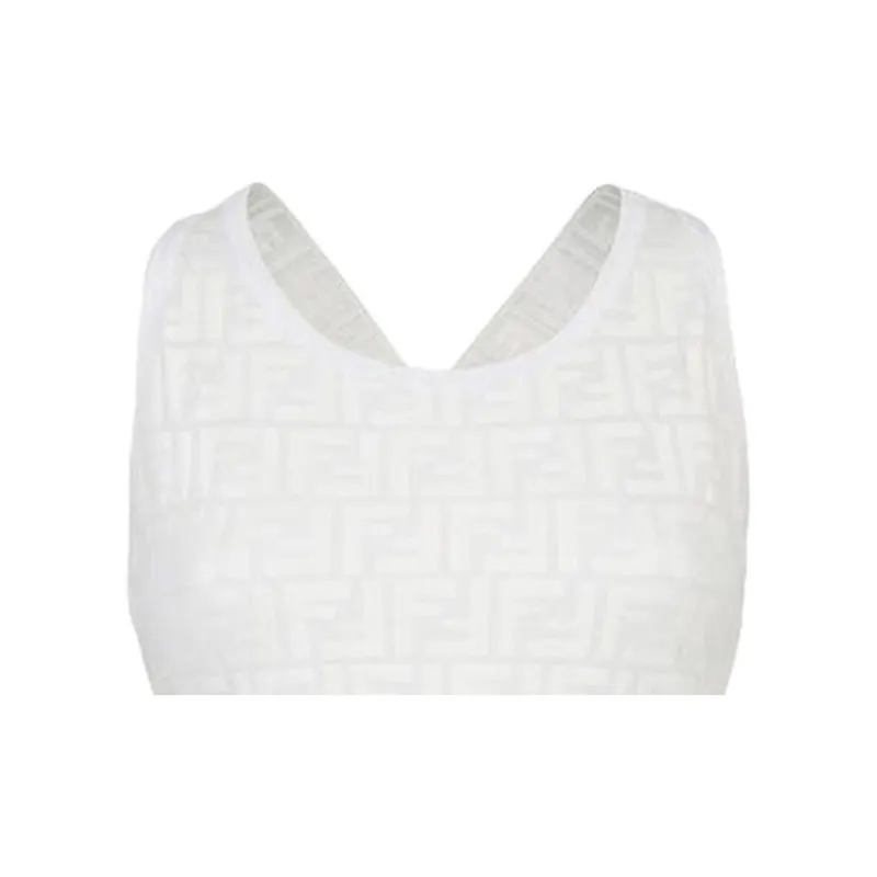 FENDI Tank Tops Women's White-6