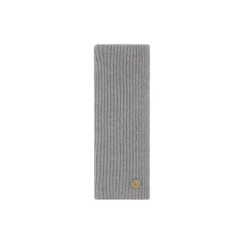 GUCCI Logo Patch Knit Scarf