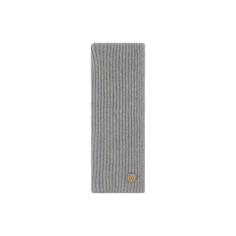 GUCCI Logo Patch Knit Scarf-0