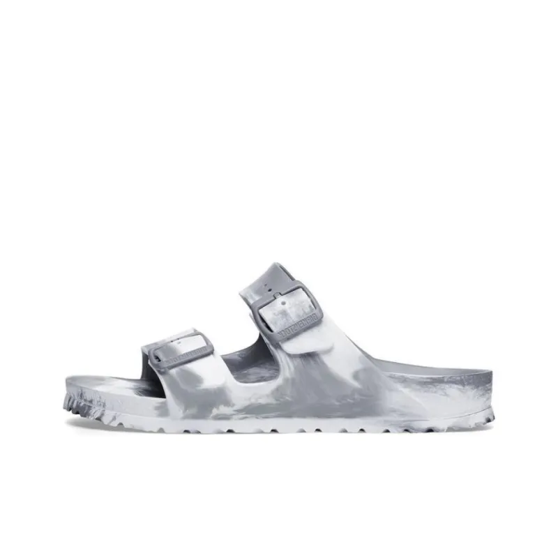Birkenstock Slip Resistant Slide Slippers Unisex White Gray-0
