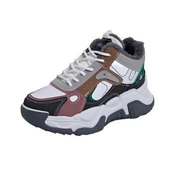 FIRS Kids Anti Slip Wear Resistant Mid Top Casual Shoes Women's