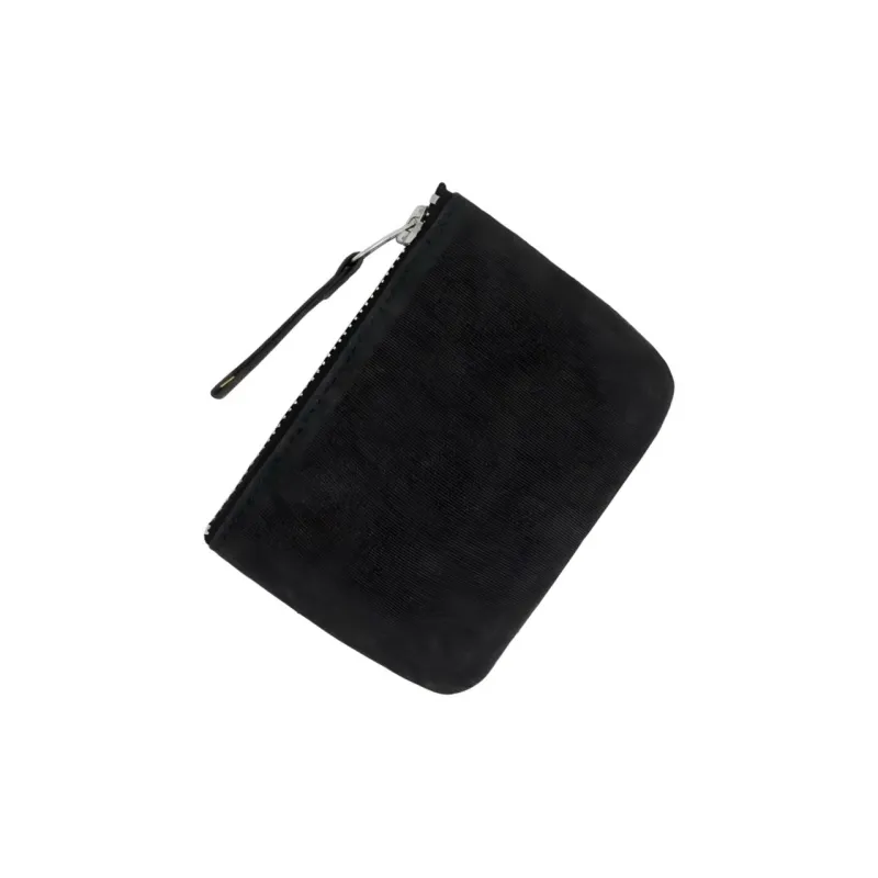 Stussy Cotton Canvas Canvas Bag Coin Purse Wallet Regular Unisex Black-3