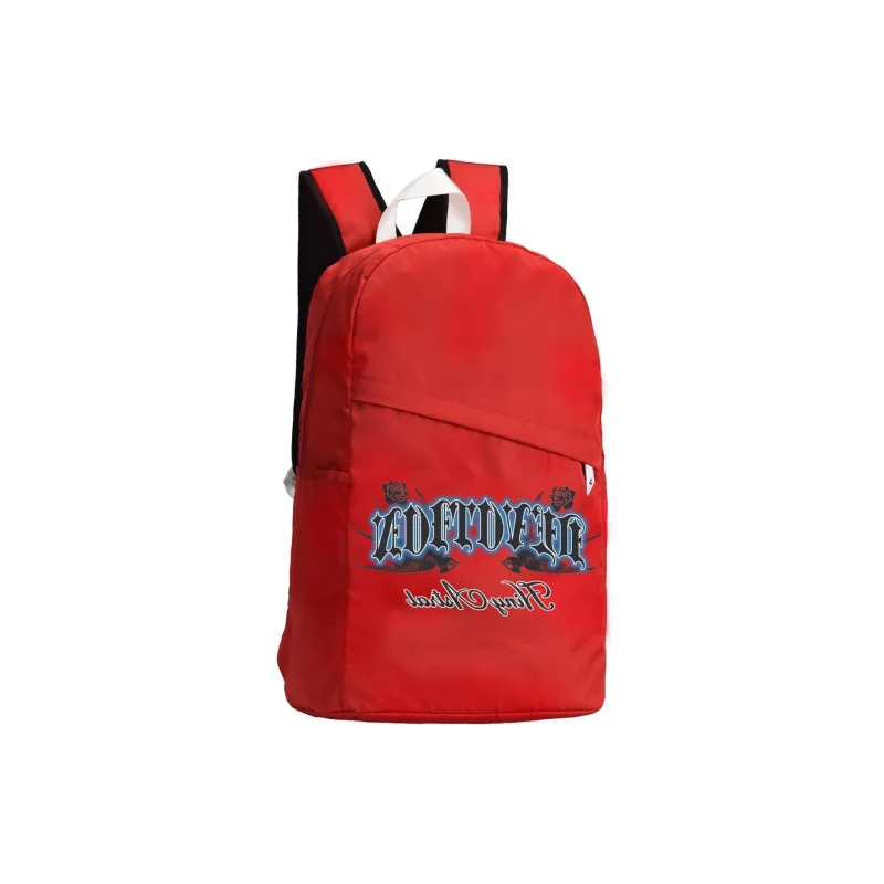 HINY Polyester Student Backpack Regular Unisex Red-2