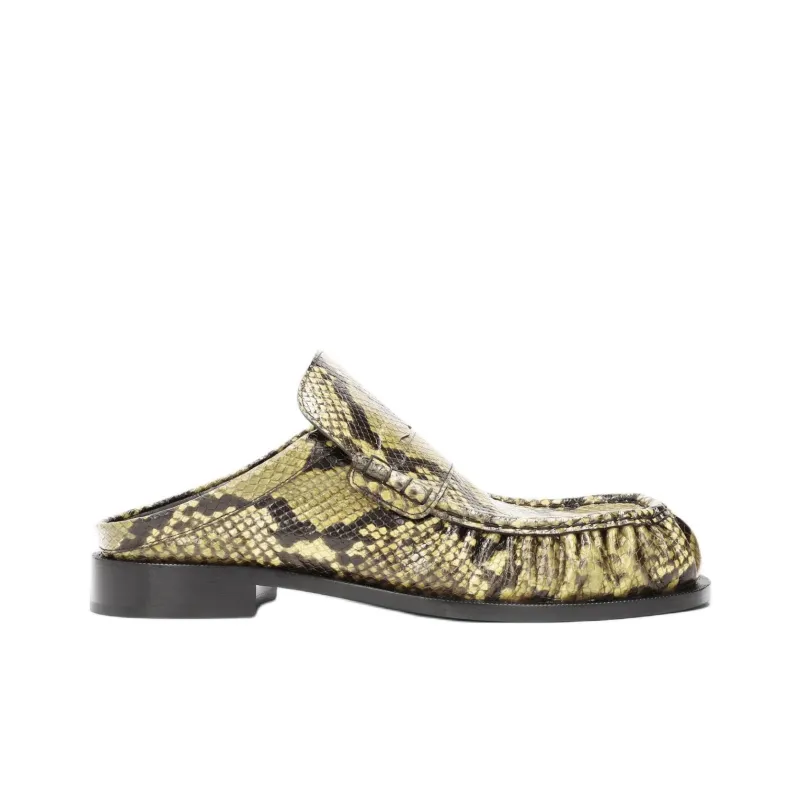 DRIES VAN NOTEN Wrap-toe Slippers Men's Green-1