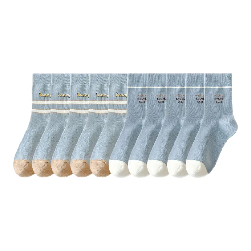 Lan Miao Mid Calf Socks Women's 10 Pack-5