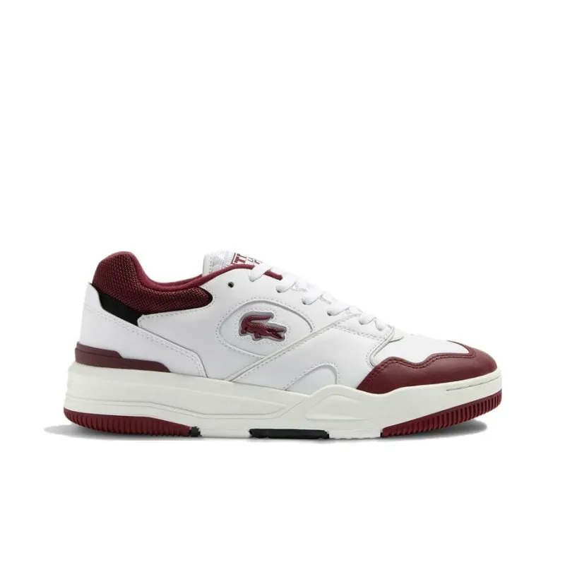 LACOSTE Low Top Skateboard Shoes Men's White-1