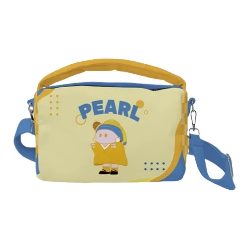 AOSONG Suede Tech Fabric Small Square Bag Handbag Shoulder Bag Crossbody Bag Women's Pearl Earrings