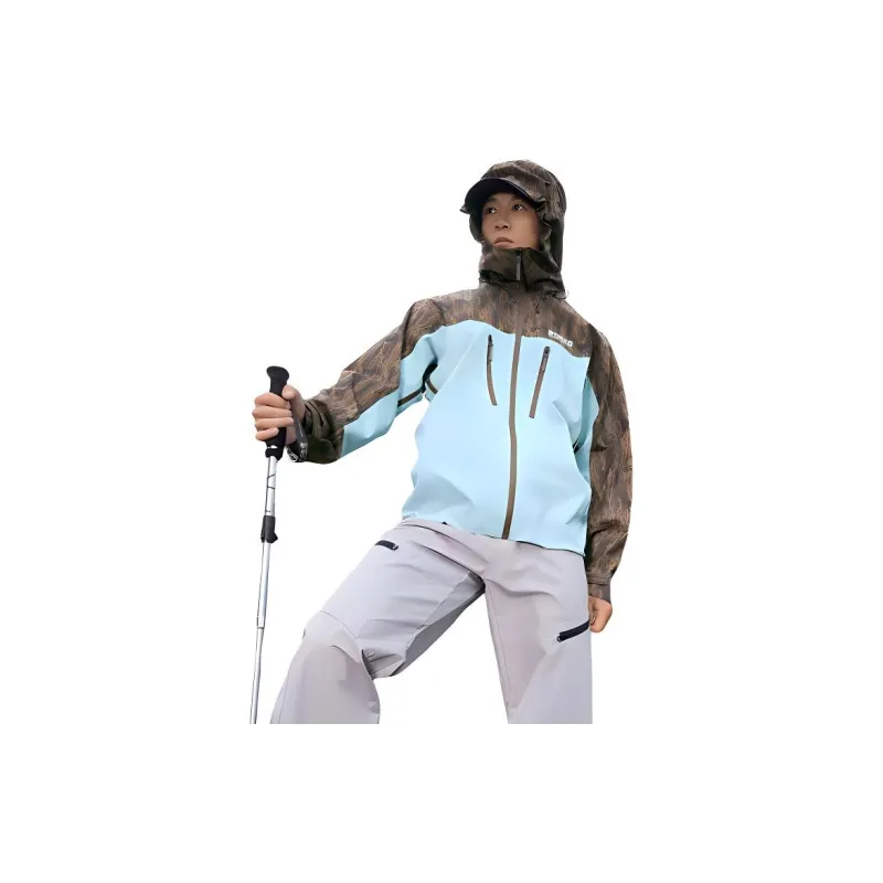 361° x WULIAOYUAN Water-Resistant Windproof Wear-Resistant Windbreaker Jacket Men's Annual Ring Brown-3