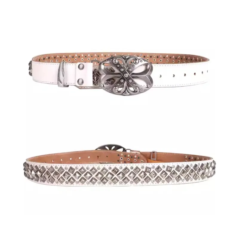 DND4DES Top Grain Cow Leather Belts Unisex 4cm-5