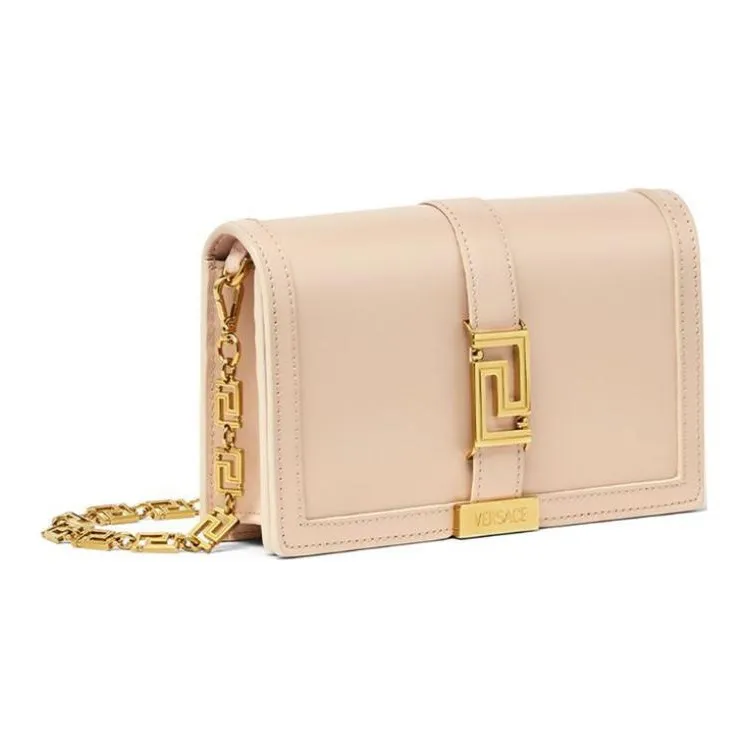 VERSACE Greca Goddess Cow Leather Clutch Mini Women's Pink-1
