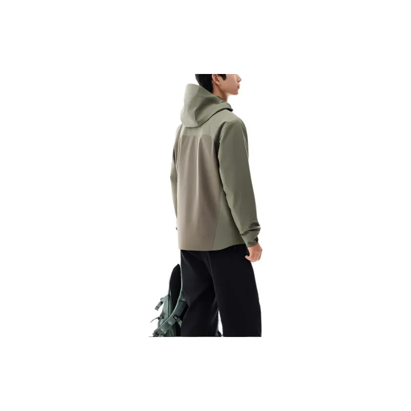 Anta Waterproof And Windproof To Keep Warm Windbreaker Jacket Men's Forest Green/Bronze-3