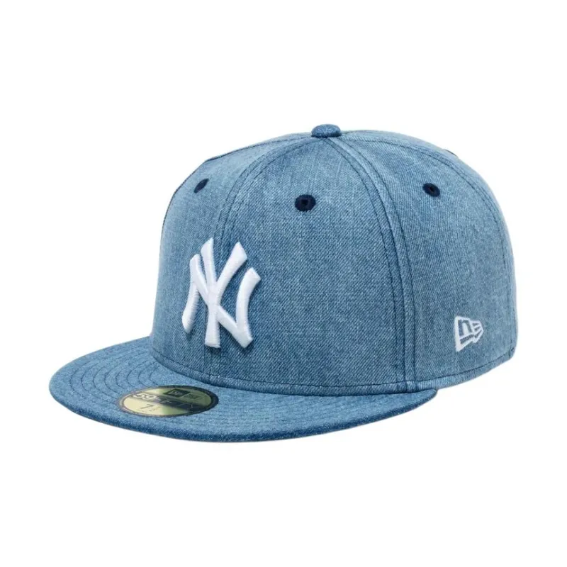 New Era Denim Baseball Caps Unisex Blue-0