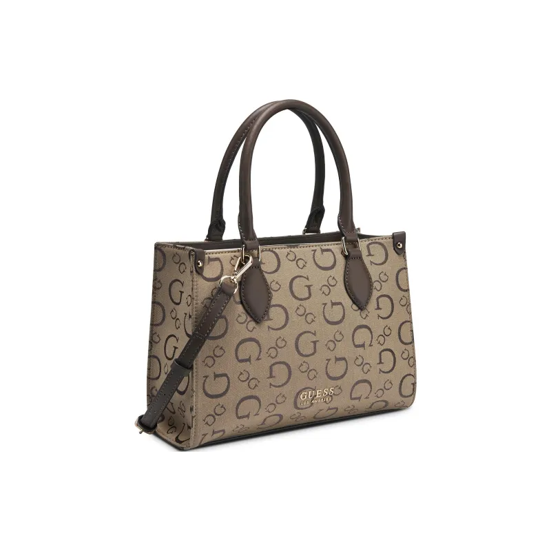 GUESS Artificial Leather Shoulder Bag Crossbody Bag Handbag Small Size Women's Brown-1