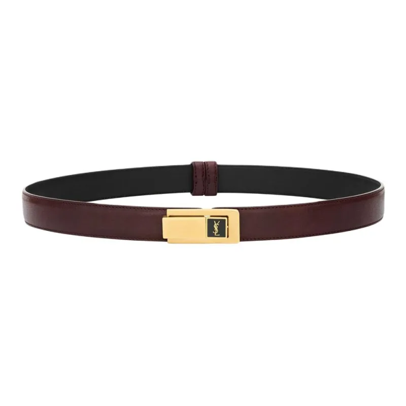 SAINT LAURENT Charniere Buckle Belt-0