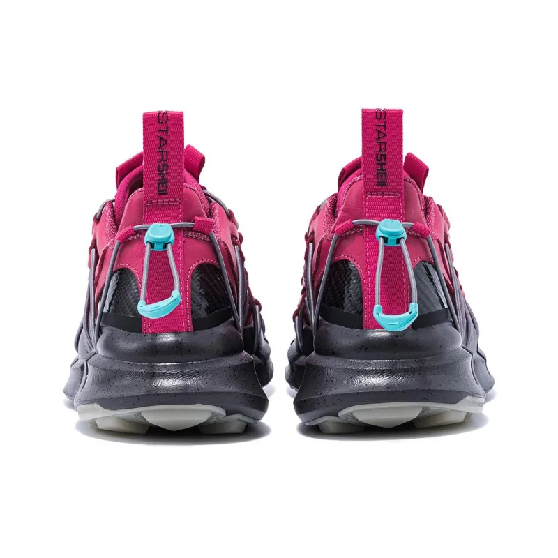 CARBONSTAR SHELL Armor Series Cushioning Wear Resistant Low Top Sprint Running Shoes Unisex Peach Pink-3