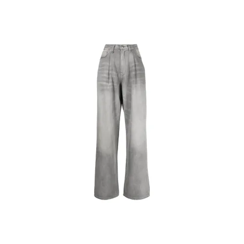 R13 Faded-effect High-waist Jeans