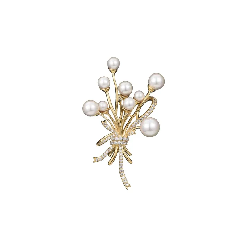 Lan Ying Artificial Crystal Brooches Unisex-0