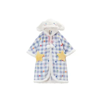 GUKOO x YUGUIGOU Bath Robes Women's Night Blue