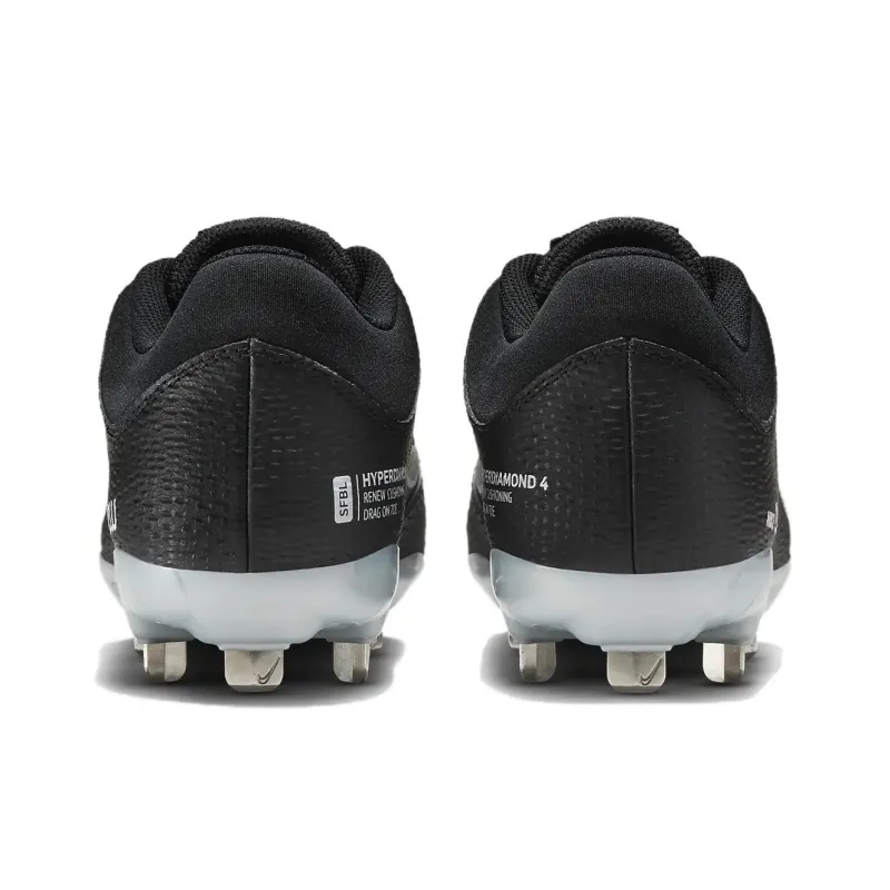 Nike Hyperdiamond 4 Pro Black Pure Platinum Iron Grey Women's-4