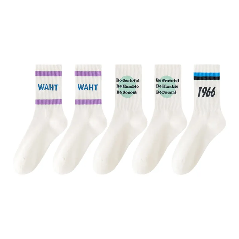 Lan Miao Mid Calf Socks Women's 5 Pack-2