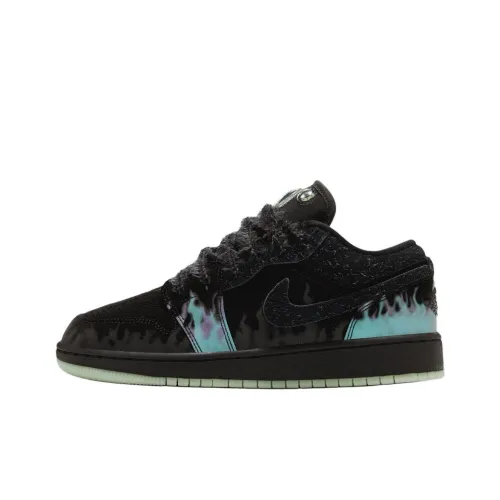 Air Jordan 1 Vintage Basketball Shoes Unisex Low-Top Black