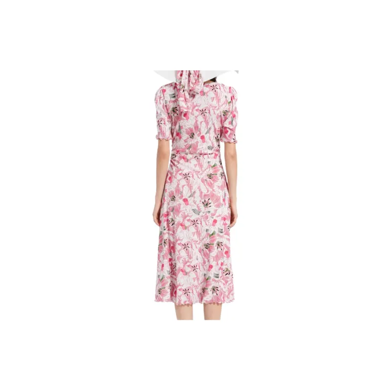 BESIONIA SS24 Short Sleeved Dresses Women's Pink-4