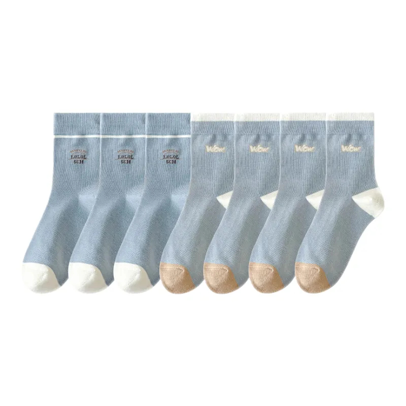 Lan Miao Mid Calf Socks Women's 7 Pack-5
