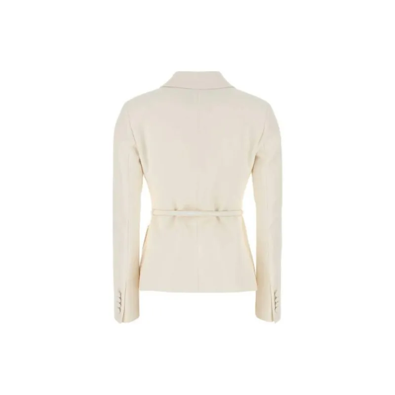 GUCCI Logo Plaque Belted Blazer-1