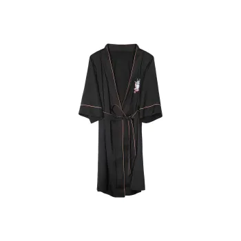 Fandecie Sleep Robe Women's Black
