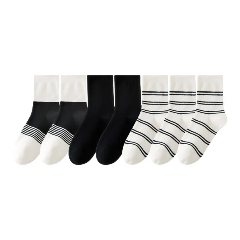 Lan Miao Mid Calf Socks Women's 7 Pack-3