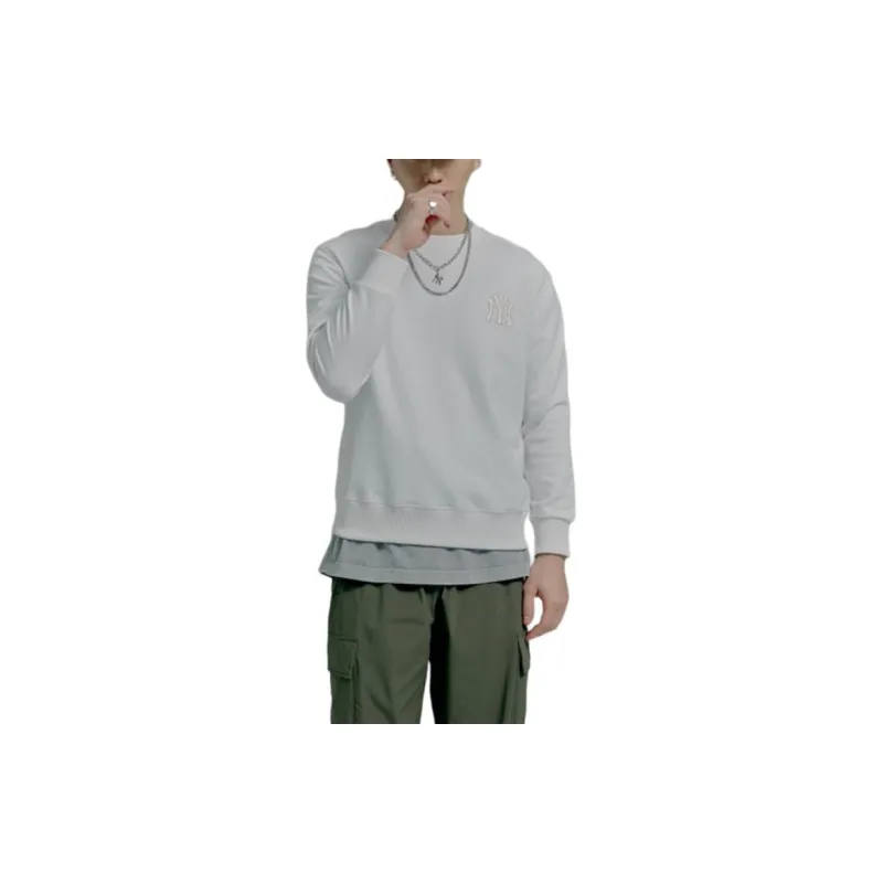 MLB Old Flower Sweatshirts Unisex White-2