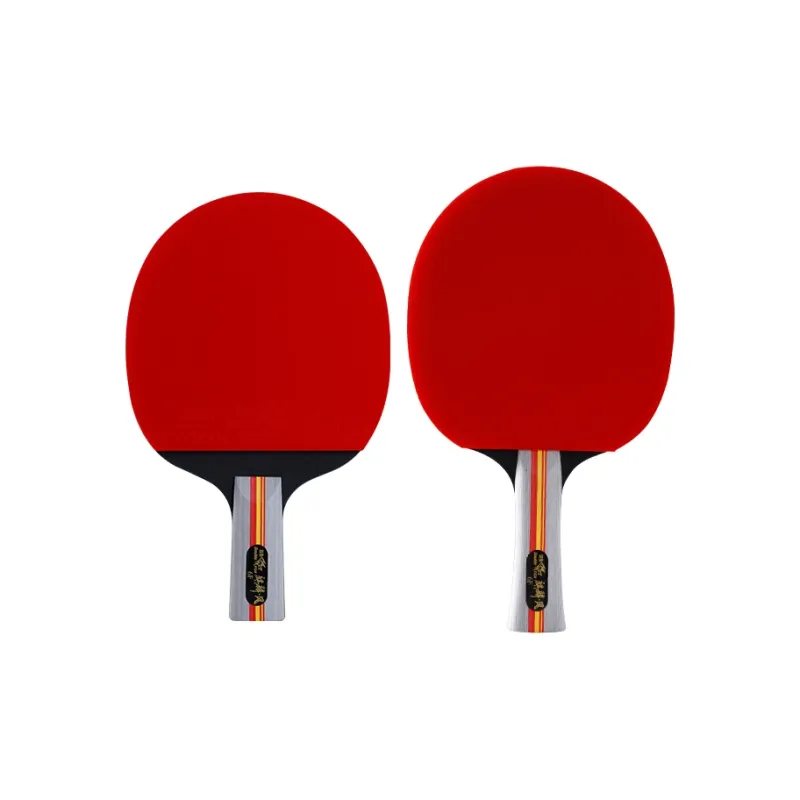 DOUBLEFISH Ping Pong Paddles Unisex All Wood Red Black-9