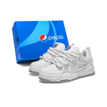 Pepsi Anti Slip Wear Resistant Low Top Skateboard Shoes Unisex Exclusive Box