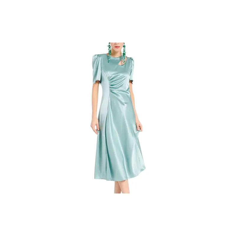 BESIONIA SS24 Short Sleeved Dresses Women's Light Blue-4