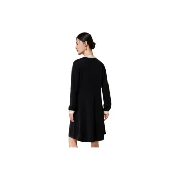 MIHUANG Long Sleeved Dresses Women's Black