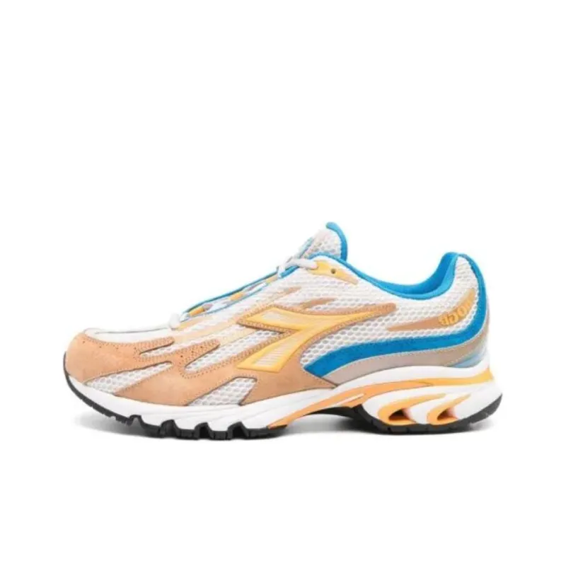 Diadora Cushioning, Wear Resistant Low Top Running Shoes Men's Yellow-0