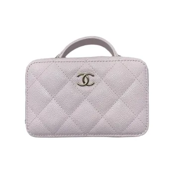 CHANEL Grained Calfskin Box Bag Camera Bag Shoulder Bag Crossbody Bag Mini Women's Baby Pink