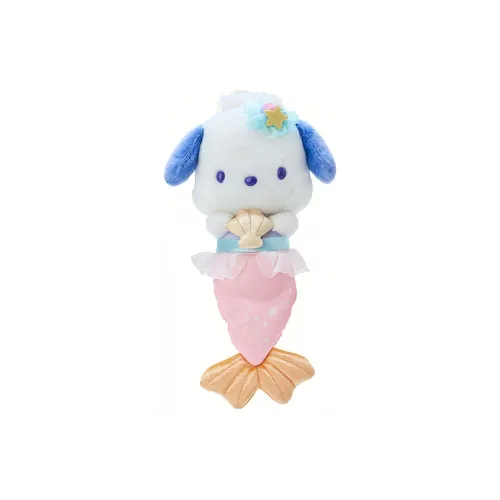 Sanrio Pochacco Mermaid Collection Compatible For Above 3 Years Old Audience Dolls Plush Doll 17cm Height