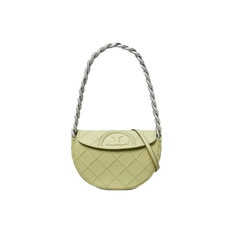 TORY BURCH Fleming Sheepskin Crossbody Bag Shoulder Bag Mini Women's Olive Green-1