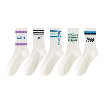 Lan Miao Mid Calf Socks Women's 5 Pack