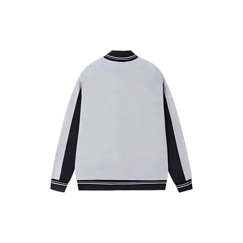 361° Life Collection Baseball Jacket Men's Light Slate Heather Gray/Super Black-1