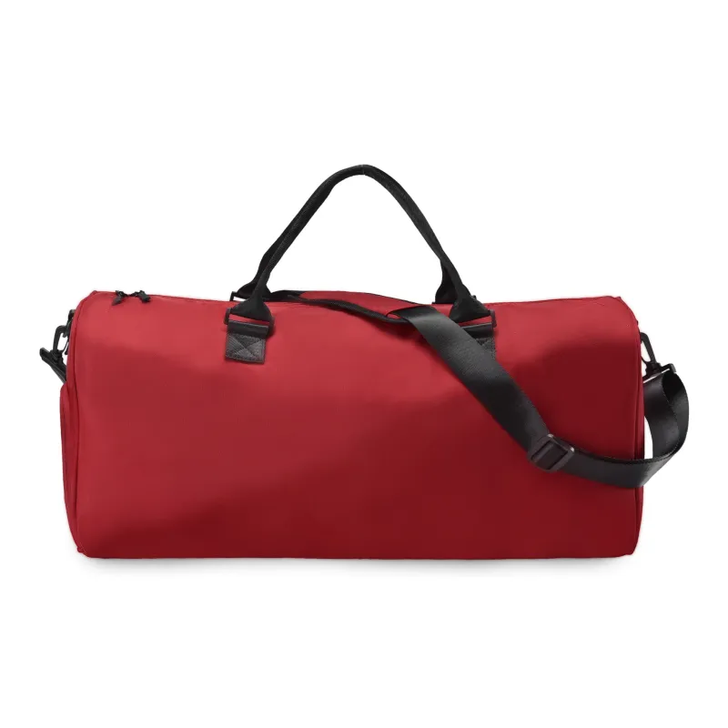 Spare No Pains. Polyester Shoulder Bag, Gym Bag, Crossbody Bag, Handbag, Luggage Bag Unisex Burgundy-4