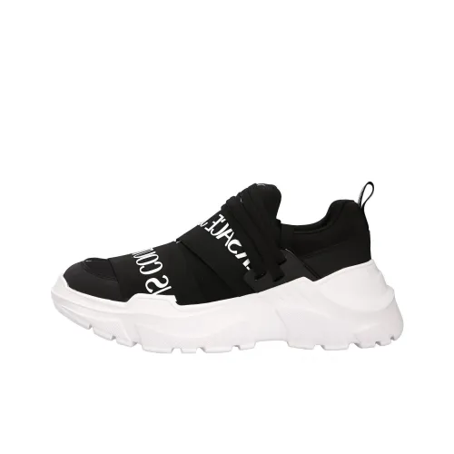 VERSACE JEANS Speedtrack Low Top Casual Shoes Men's Black White