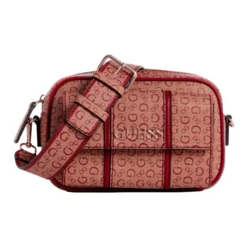 GUESS Coated Canvas Shoulder Bag Crossbody Bag Women's Red