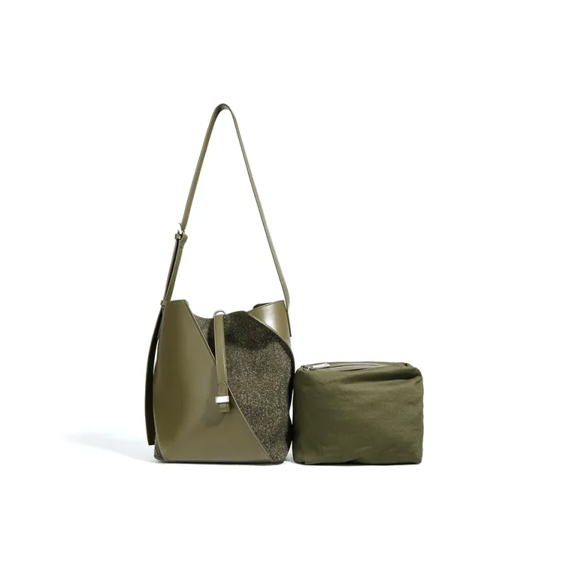 FAIRWHALE Anti velvet Cowhide Shoulder Bag Regular Women's Multicolor-1