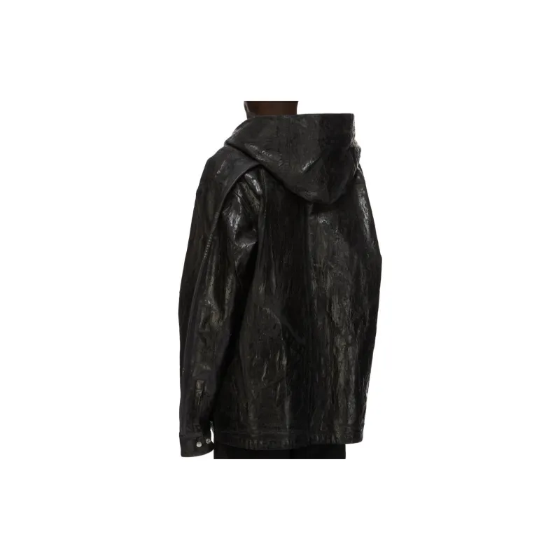 RICK OWENS Denim Tour Hoodie-1